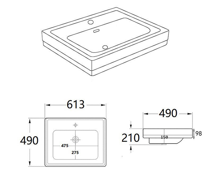 Padstow 610mm Vanity Unit & Toilet Set – Satin Green, Wall Hung, Chrome Flush & Handles