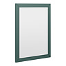 Padstow Framed Bathroom Mirror 600 x 400mm - Satin Green