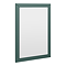 Padstow Framed Bathroom Mirror 600 x 400mm - Satin Green