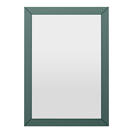Padstow Framed Bathroom Mirror 600 x 400mm - Satin Green