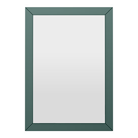 Padstow Framed Bathroom Mirror 600 x 400mm - Satin Green