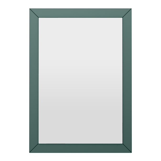 Padstow Framed Bathroom Mirror 600 x 400mm - Satin Green