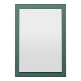 Padstow Framed Bathroom Mirror 600 x 400mm - Satin Green
