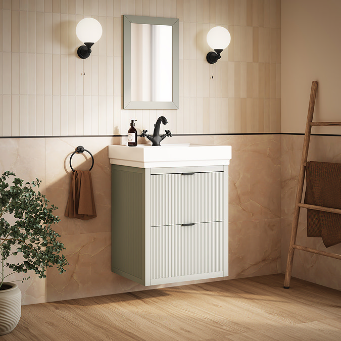 Padstow Framed Bathroom Mirror 600 x 400mm - Satin Grey