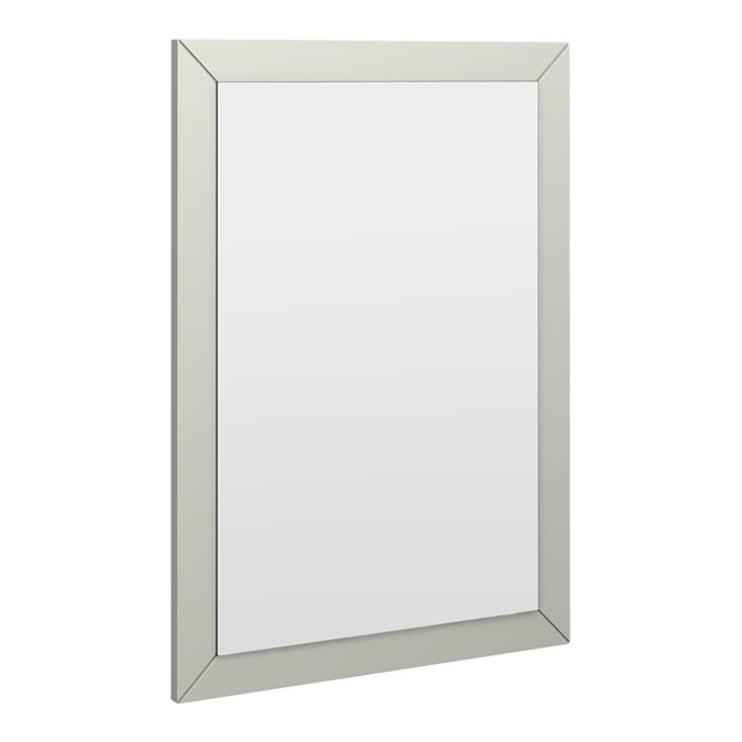 Padstow Framed Bathroom Mirror 600 x 400mm – Satin Grey