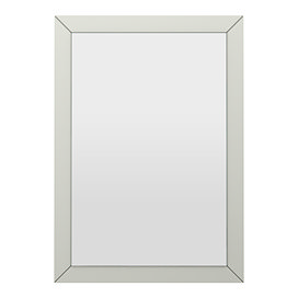 Padstow Framed Bathroom Mirror 600 x 400mm – Satin Grey
