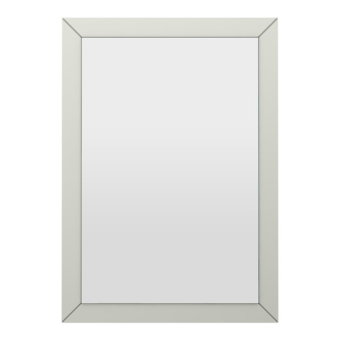 Padstow Framed Bathroom Mirror 600 x 400mm – Satin Grey