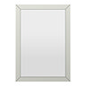 Padstow Framed Bathroom Mirror 600 x 400mm – Satin Grey