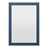 Padstow Framed Bathroom Mirror 600 x 400mm – Satin Indigo Blue