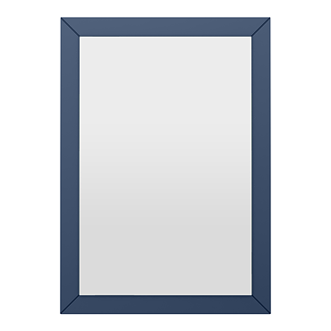 Padstow Framed Bathroom Mirror 600 x 400mm – Satin Indigo Blue