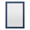Padstow Framed Bathroom Mirror 600 x 400mm – Satin Indigo Blue
