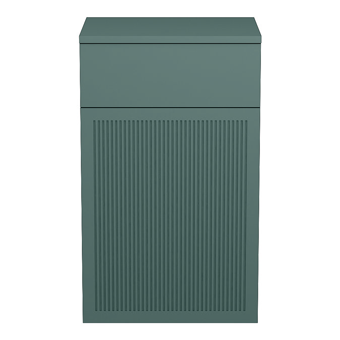 Padstow Slatted WC Toilet Unit – Satin Green (Unit Only)