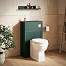 Padstow Slatted WC Toilet Unit - Satin Green (Unit Only)