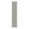 Padstow Wall Hung Tall Storage Unit - Satin Grey, Slatted with Brushed Brass Handle