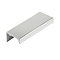 Padstow Wall Hung Tall Storage Unit - Satin Grey, Slatted with Chrome Handle