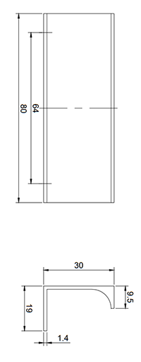 Padstow Wall Hung Tall Storage Unit - Satin Indigo Blue, Slatted with Matt Black Handle