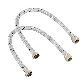 Pair of 1/2" x 15mm x 500mm Flexible Tap Connectors
