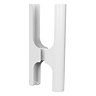 Pair of White Adjustable Column Radiator Feet (For 3 and 4 Column Rads)