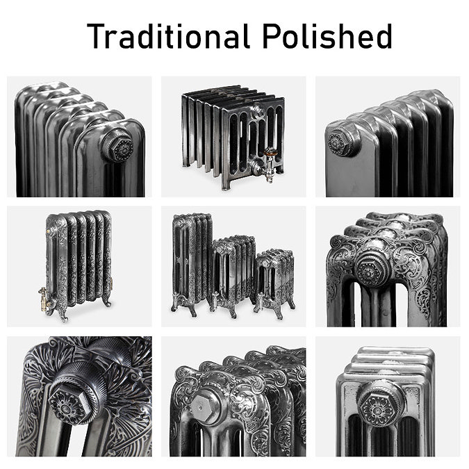 Paladin - Oxford 3 Column Radiator -765mm Height - Various Width and Colour Options In Bathroom Lar