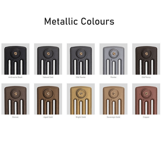 Paladin - Oxford 3 Column Radiator -765mm Height - Various Width and Colour Options Profile Large I