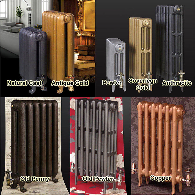 Paladin Shaftsbury 740mm High 6 Section Electric Cast Iron Radiator with 1500w Heating Element  Feat