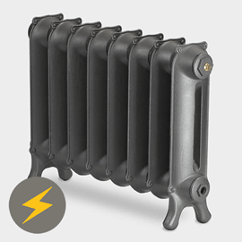 Paladin Sloane 450mm High 7 Section Electric Cast Iron Radiator with 1200w Heating Element Medium Im