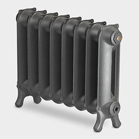 Paladin Sloane 450mm High 7 Section Electric Cast Iron Radiator with 1200w Heating Element Large Ima