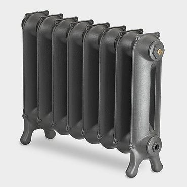 Paladin Sloane 450mm High 7 Section Electric Cast Iron Radiator with 1200w Heating Element  Profile 