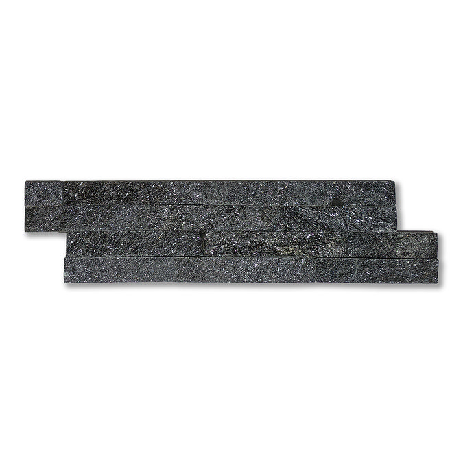 Palamas Black Split Face Natural Stone Wall Tiles - 100 x 360mm