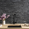 Palamas Black Split Face Natural Stone Wall Tiles - 100 x 360mm