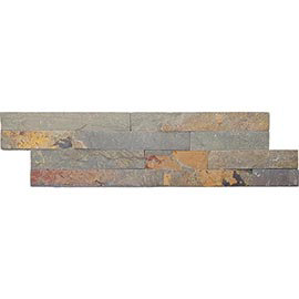 Palamas Oxide Split Face Natural Stone Wall Tiles - 100 x 360mm Medium Image