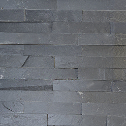 Palamas Slate Black Split Face Natural Stone Wall Tiles - 100 x 360mm