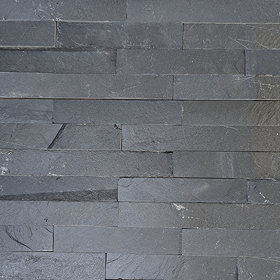 Palamas Slate Black Split Face Natural Stone Wall Tiles - 100 x 360mm