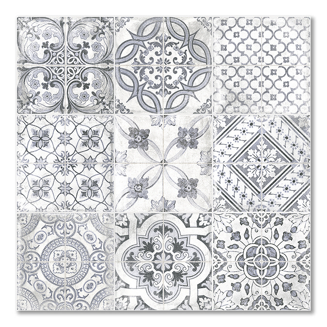 Palermo Encaustic Effect Wall and Floor Tiles - 608 x 608mm