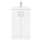 Pallas 500 Modern Gloss White Floor Standing Vanity Unit  Standard Large Image