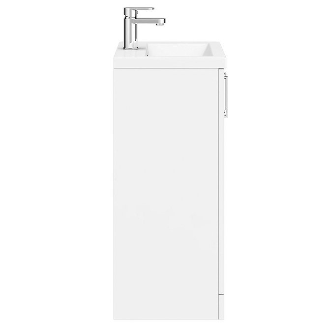 Pallas 500 Modern Gloss White Floor Standing Vanity Unit  In Bathroom Large Image