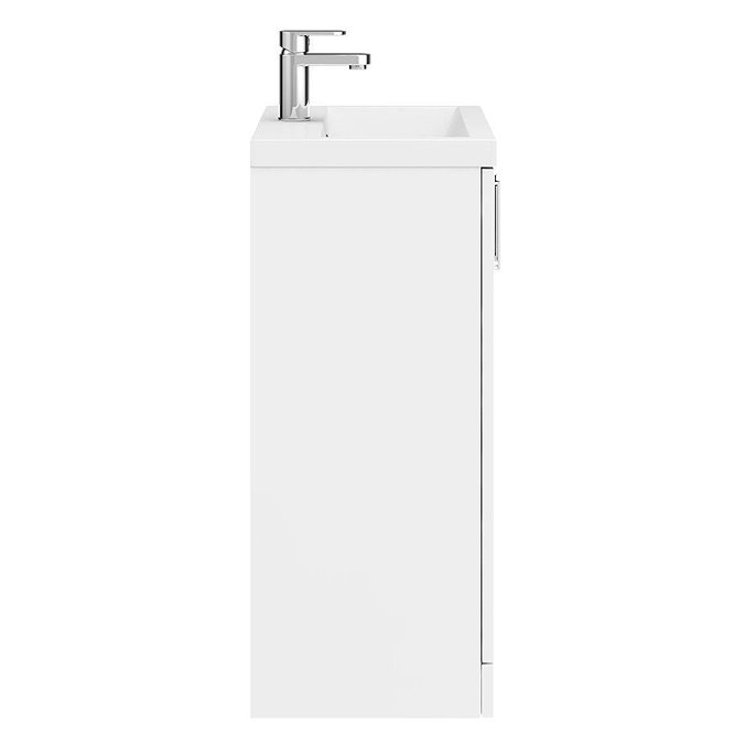 Pallas 600 Modern Gloss White Floor Standing Vanity Unit  Newest Large Image