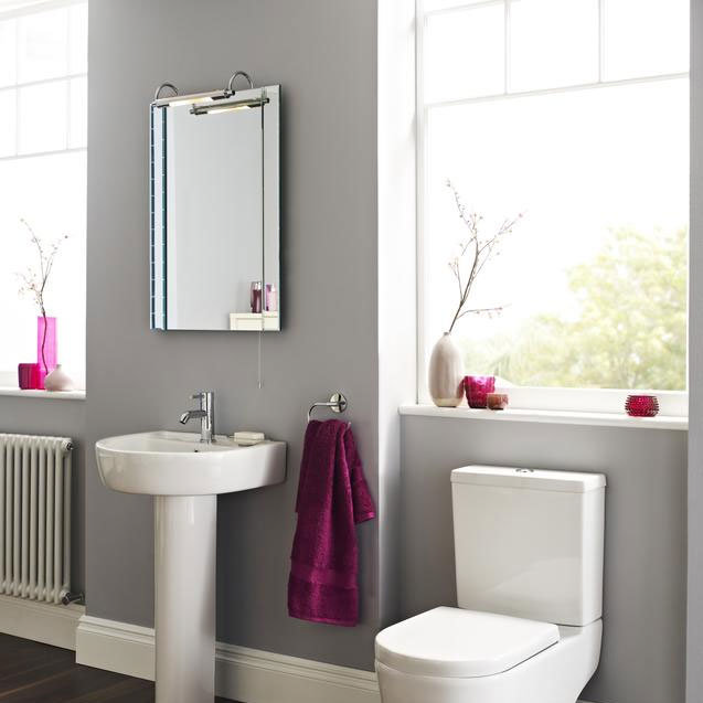 Ultra Pallas Bathroom Mirror with Light - LQ305 Profile Large Image