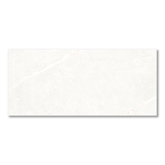 Palor Gloss White Marble Effect Wall & Floor Tiles - 300 x 600mm