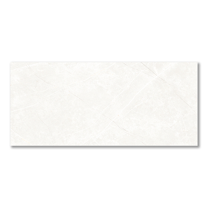 Palor Gloss White Marble Effect Wall & Floor Tiles - 300 x 600mm