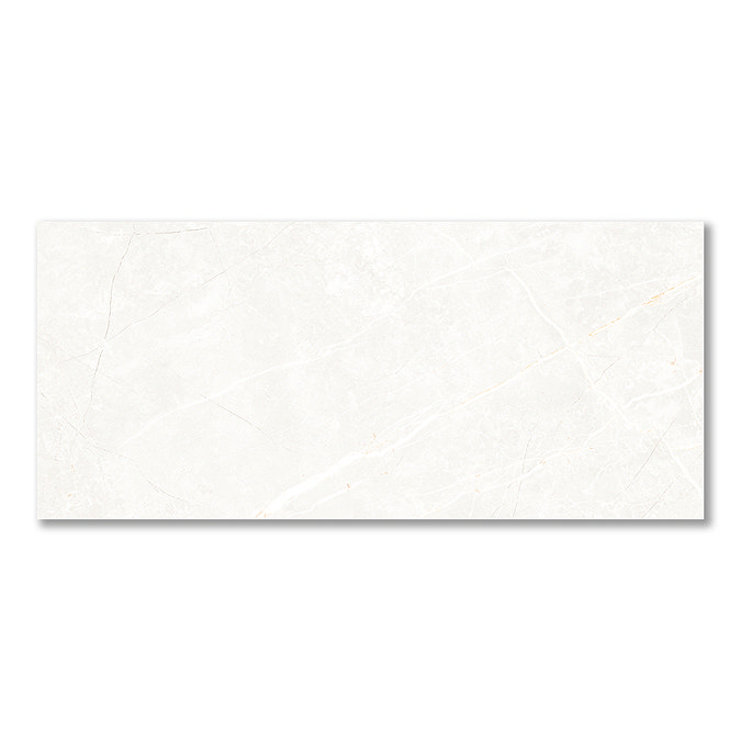 Palor Gloss White Marble Effect Wall & Floor Tiles - 300 x 600mm