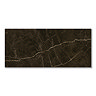 Palor Matt Black Marble Effect Wall & Floor Tiles - 300 x 600mm