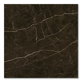 Palor Matt Black Marble Effect Wall & Floor Tiles - 600 x 600mm