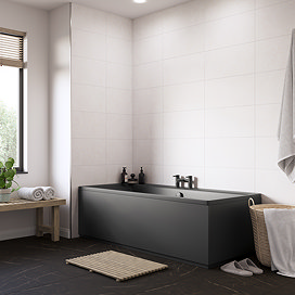 Palor Matt White Marble Effect Wall & Floor Tiles - 300 x 600mm