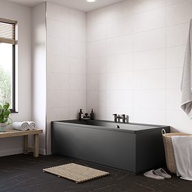 Palor Matt White Marble Effect Wall & Floor Tiles - 300 x 600mm