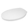 Paris Soft Close Heavyweight Toilet Seat - White - 82030197 Profile Large Image