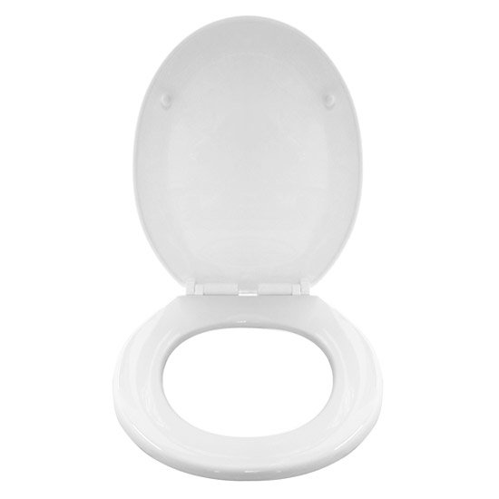 Paris Soft Close Heavyweight Toilet Seat - White - 82030197 Standard Large Image