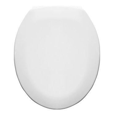Paris Soft Close Heavyweight Toilet Seat - White - 82030197 Profile Large Image