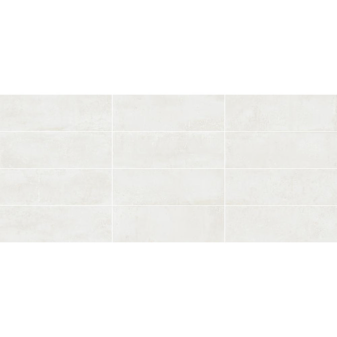 Passat White Concrete Effect Wall Tiles - 300 x 900mm