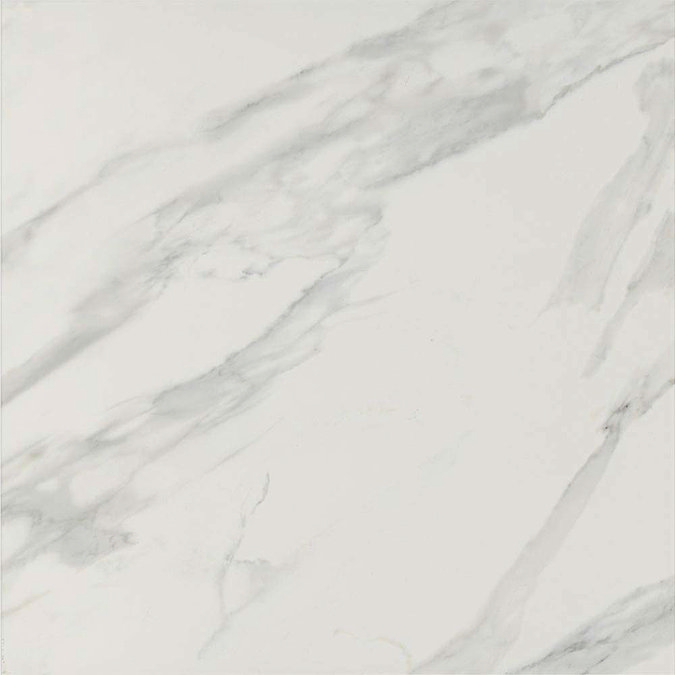Pavia Grey Gloss Porcelain Floor Tiles - 60 x 60cm  Standard Large Image